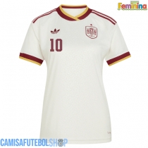 Camisa de time de futebol Espanha Dani Olmo #10 Replicas 2º Equipamento Feminina Mundo 2026 Manga Curta